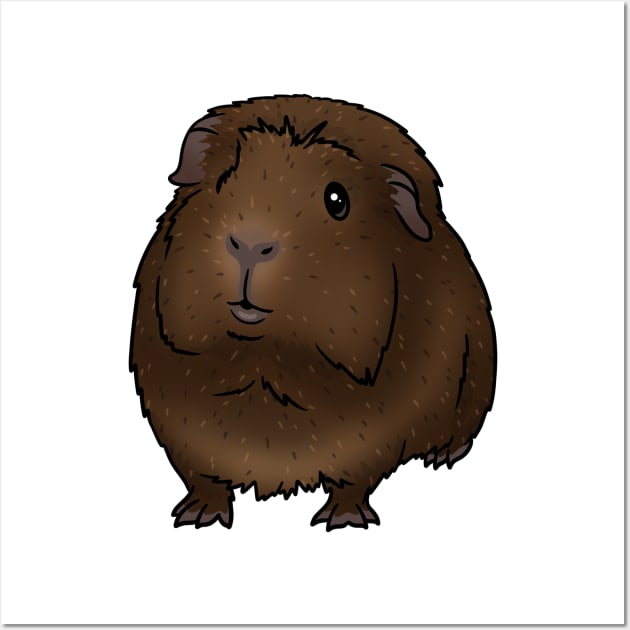 Brown Agouti Crested Guinea Pig Wall Art by Kats_guineapigs